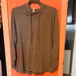 Marika Gray Long Sleeve Hoodie